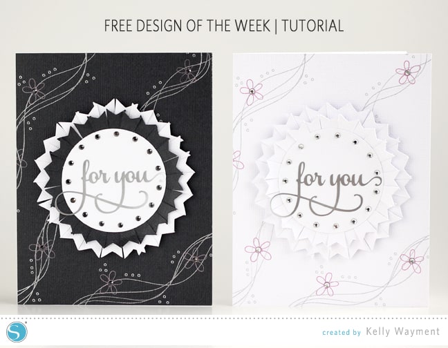 Cards Using Free Design of the Week by Kelly Wayment for Silhouette