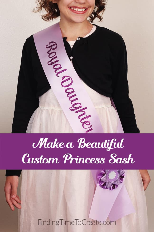 How to Make a Beautiful DIY Princess Sash - Finding Time To Create