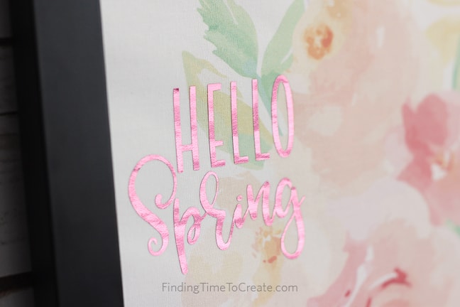 Watercolor Decor with Foil - Tutorial by Finding Time To Create