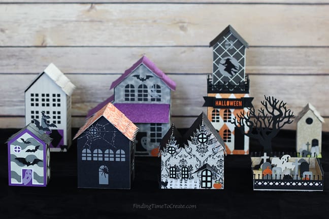 Halloween Village - Finding Time To Create guest post on Carina Gardner's blog