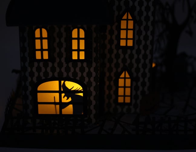 Paper Haunted House with the Silhouette CAMEO - Finding Time To Create