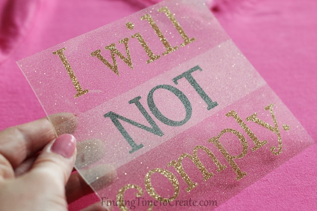 I Will Not Comply T-Shirt_multi color heat transfer