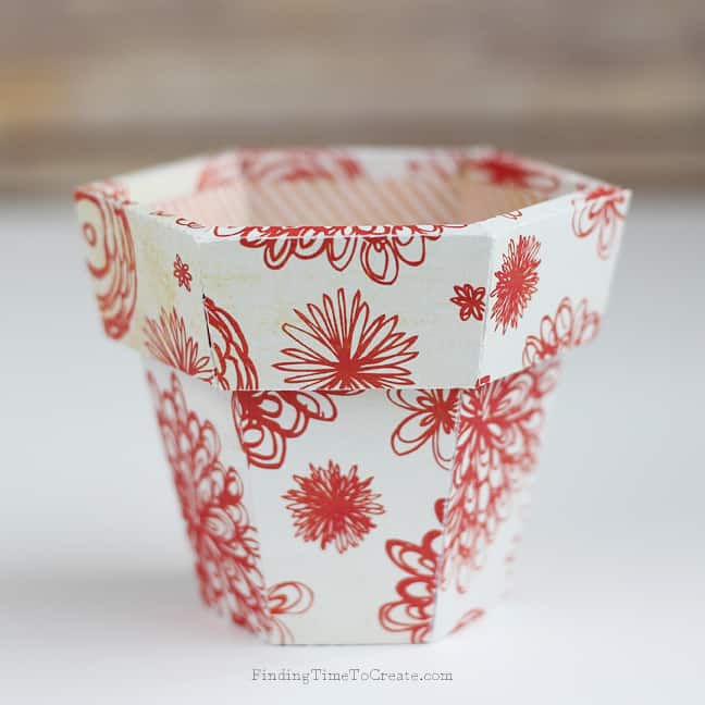 Paper Flower Pot - Finding Time To Create