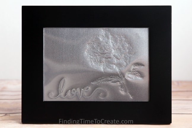 Metal stipple with Silhouette Curio | FInding Time To Create