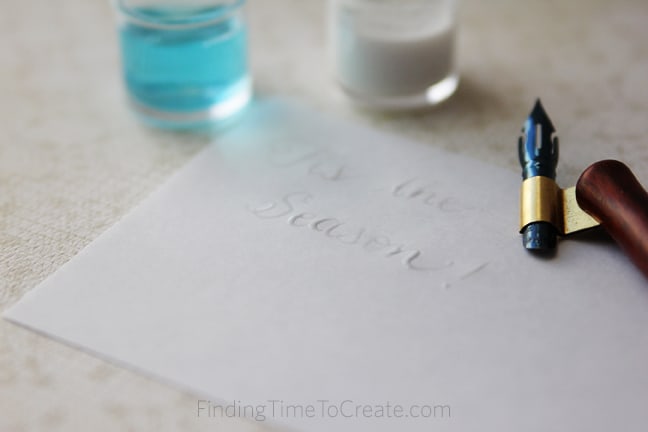 Foiled Hand Lettering - Finding Time To Create
