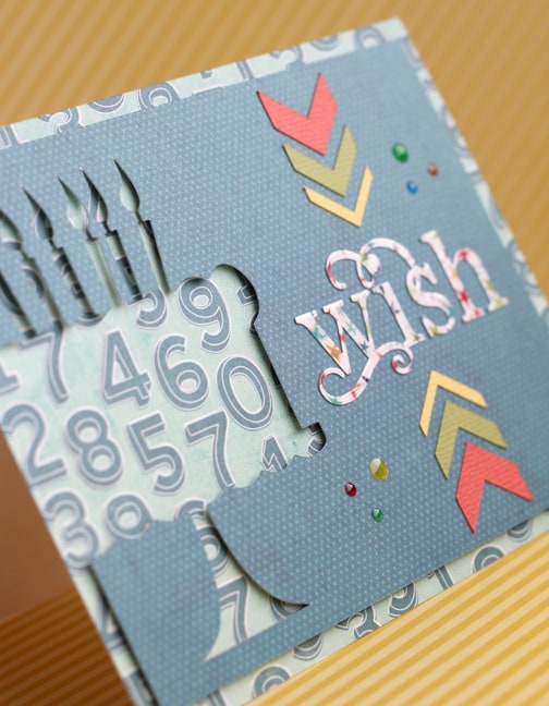 Cake cut-out card