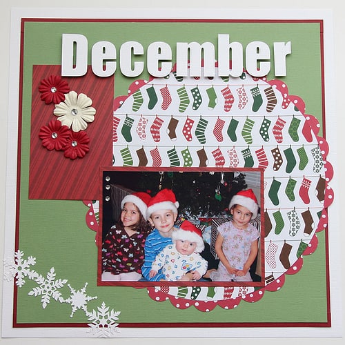 December Scrapbook Page