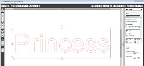 Silhouette Studio Tutorial:  Rhinestone Tool for Single-Line Text