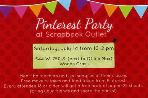 Local Scrapbook Store Party