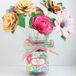 Mason Jar Bouquet, Mothers Day, Paper Flowers