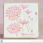 Silhouette Stencil Material, Flower Card