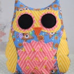Fabric Owl Pillow with the CAMEO