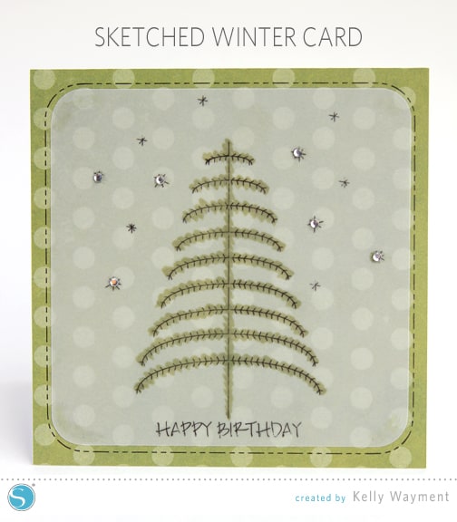 Sketched Winter Card