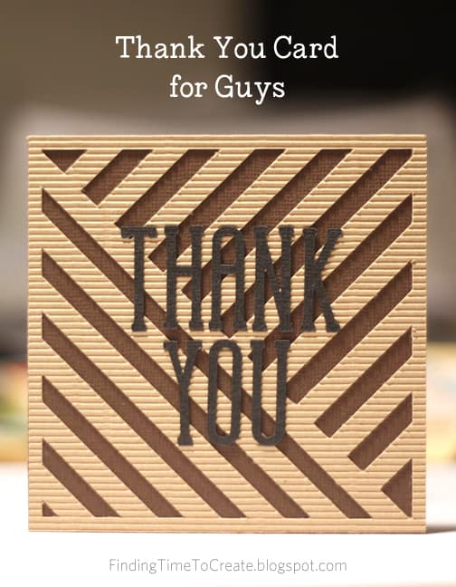 Thank You Card for Guys