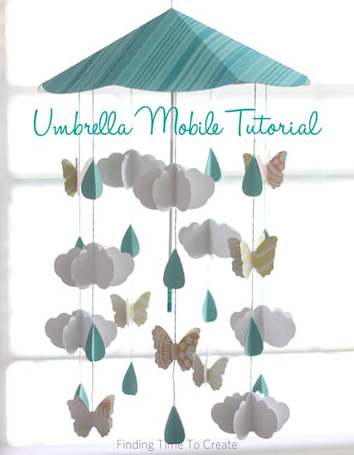 Spring Umbrella Mobile {Tutorial}