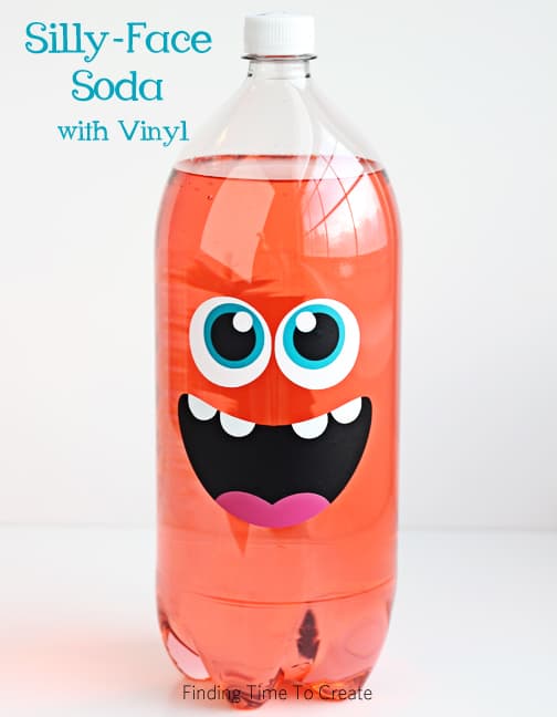 Silly-Face Soda with Vinyl