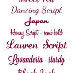 Favorite script fonts for cutting & how to adjust in Silhouette Studio