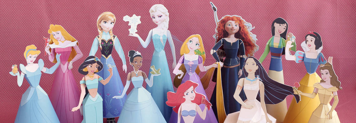 Disney Princess Paper Dolls {Updated Tutorial}