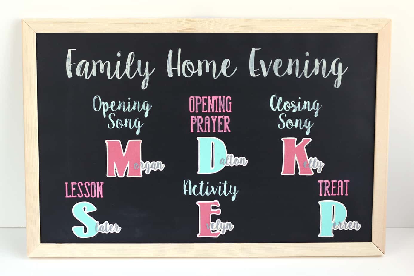 Family Home Evening Board