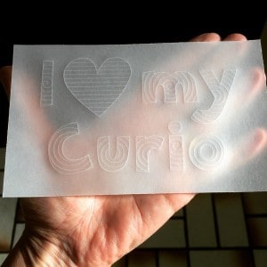 Curio emboss