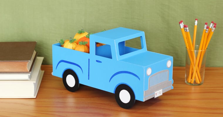 Fall Decor: 3D Pickup Truck