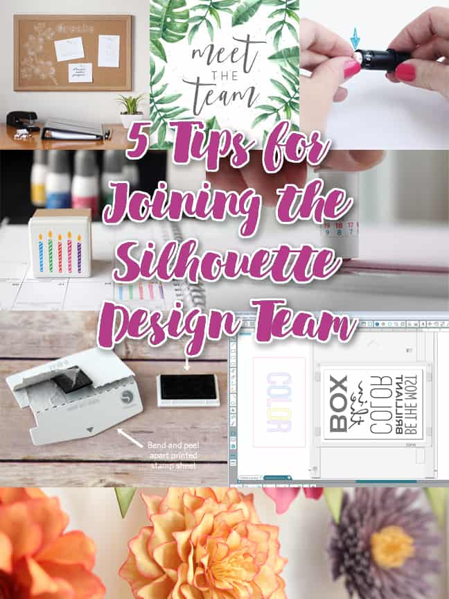 5 Tips for Joining the Silhouette Design Team - Finding Time To Create