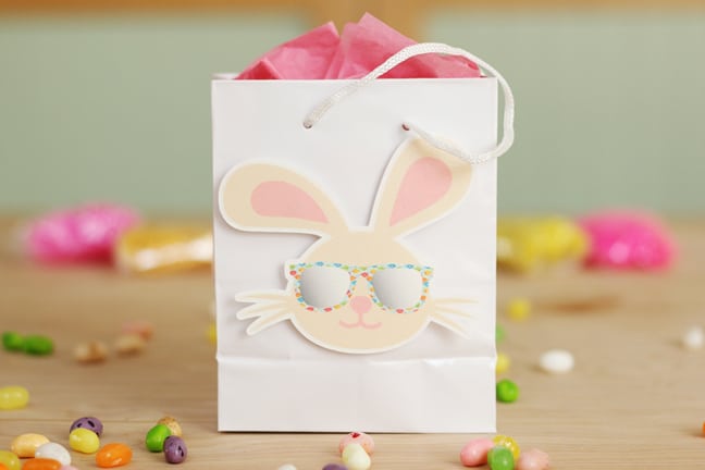 Print & Cut bunny on bag
