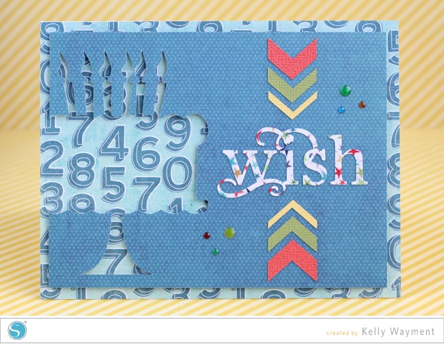 Cake Cut-Out Card by Kelly Wayment