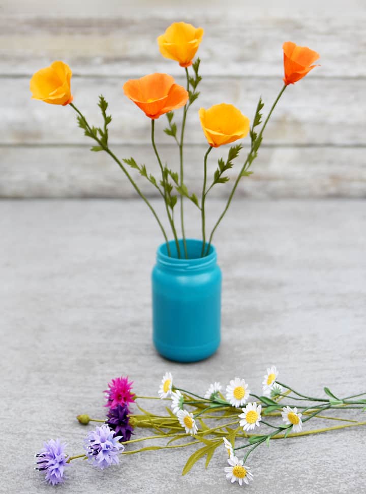 Handmade paper wildflowers - Finding Time To Create