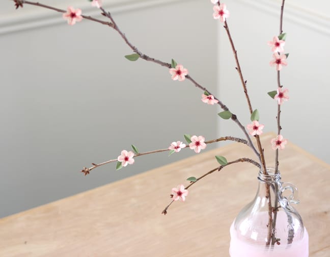 Springtime branches paper craft tutorial