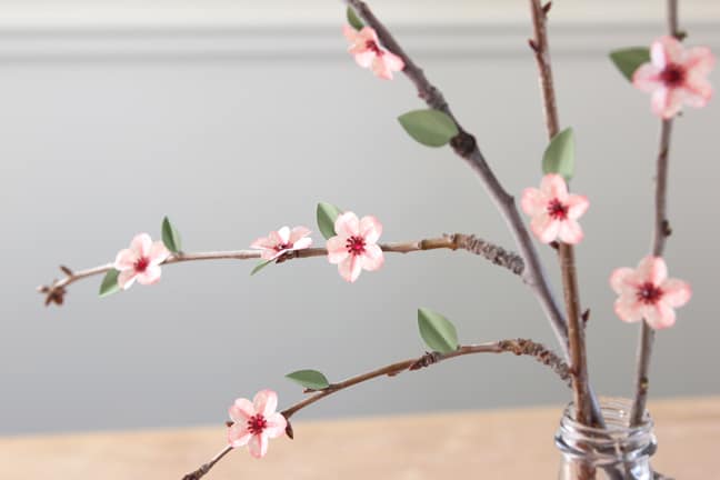 Springtime branches paper craft tutorial