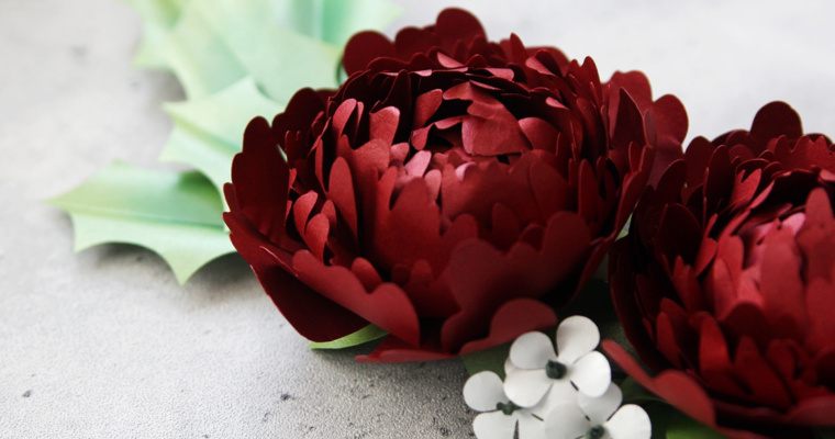 Craft Along: Christmas Peony Wreath