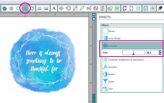 Thankful Print & Frame Project by Kelly Wayment