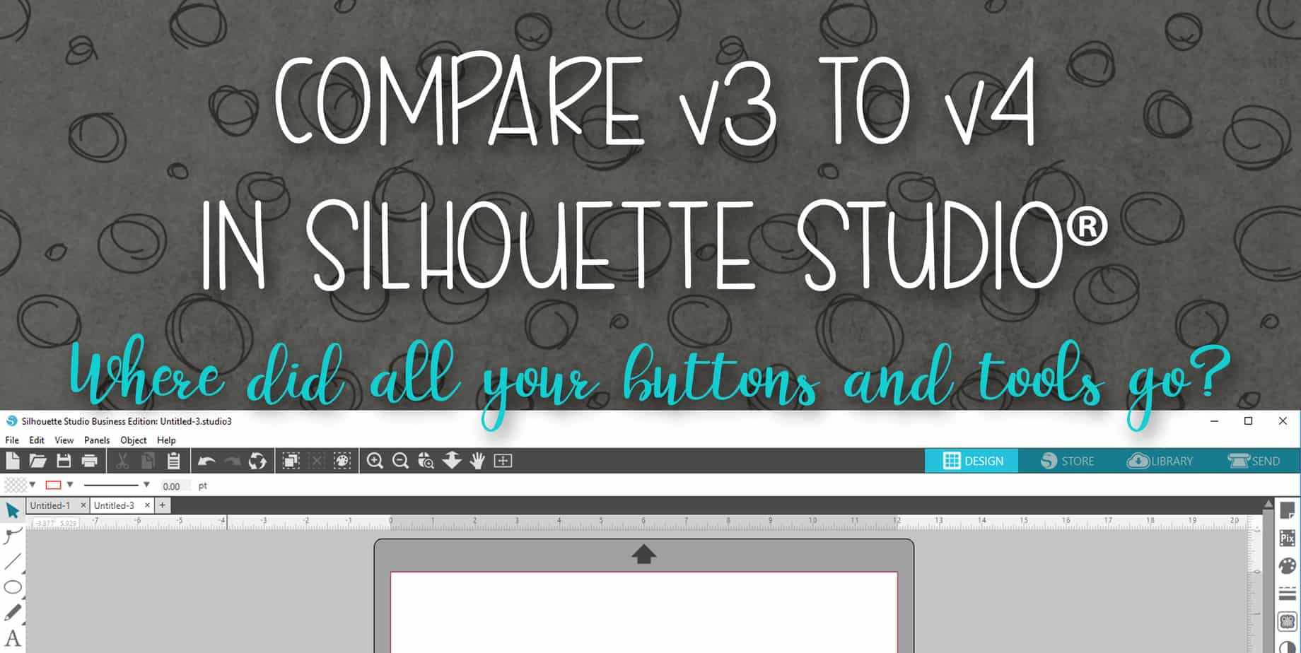 Compare v3 to v4 in Silhouette Studio