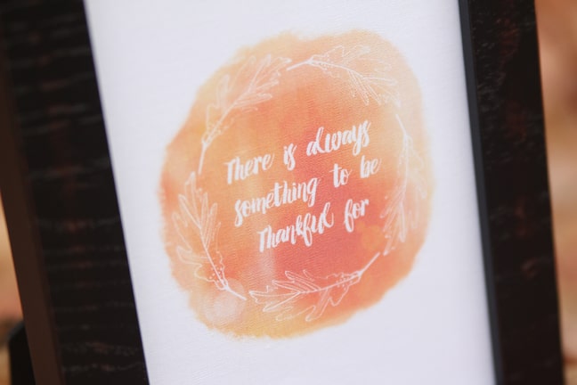 Thankful Print & Frame Project by Kelly Wayment