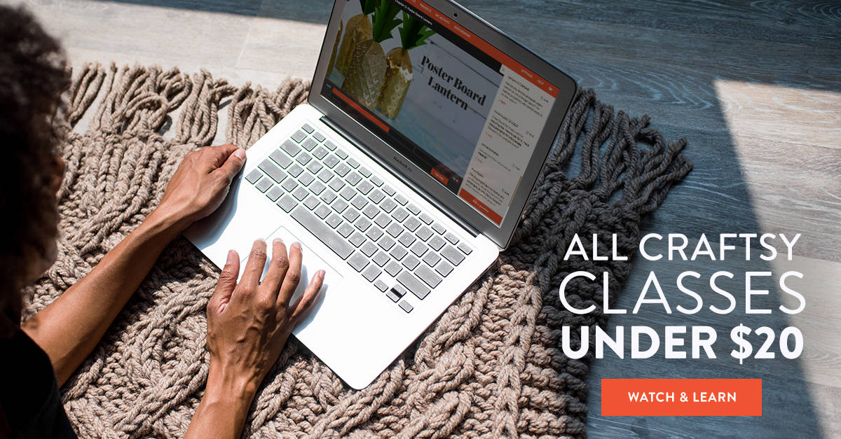 Craftsy Sale - All Classes Under $20!