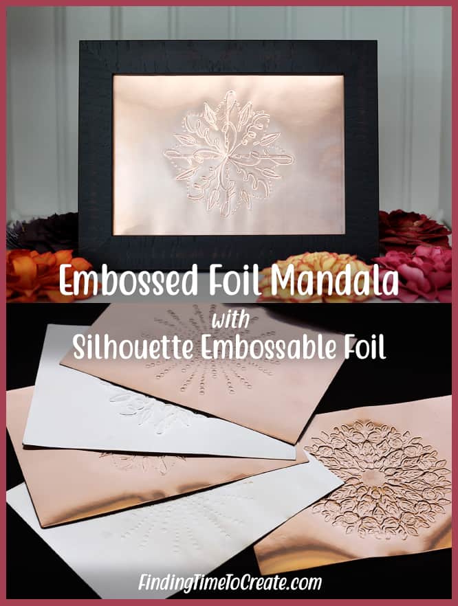Embossed Foil Mandala by Kelly Wayment