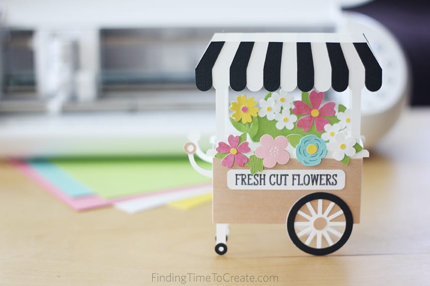 Flower Cart Box Card and September Deals Finding Time To Create