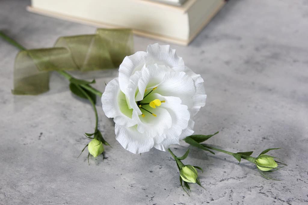 Crepe paper flower workshop - lisianthus