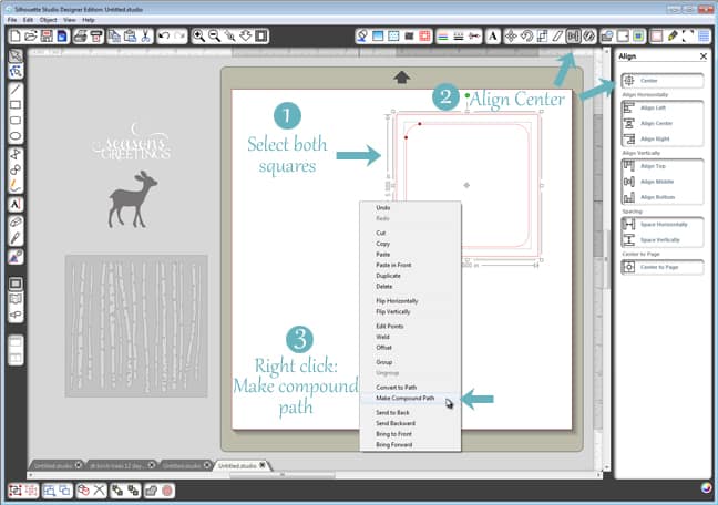 Season's greetings christmas card