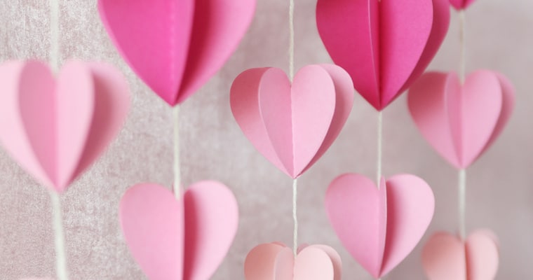 Paper Hanging Hearts Online Class