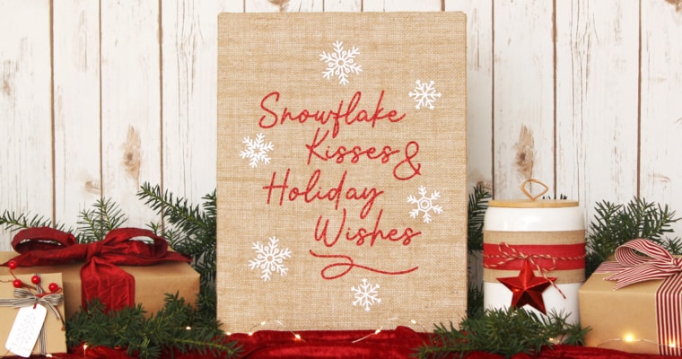 Make Your Own Holiday Burlap Sign – Silhouette Class