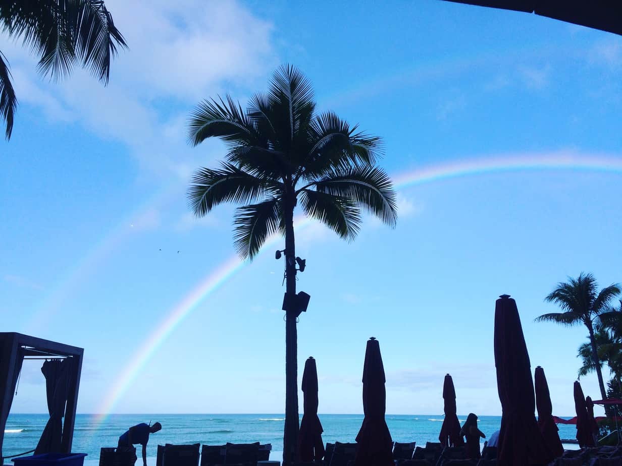 Rainbow at Waikiki Sheraton ~ Silhouette Summit 2016 Recap