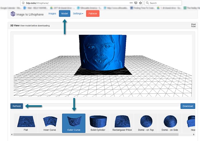 3D Print a Lithophane with the Silhouette Alta