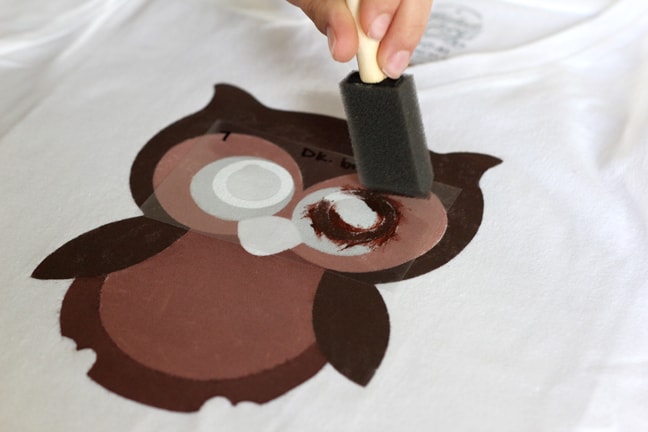 Multi layer stencil DIY shirt