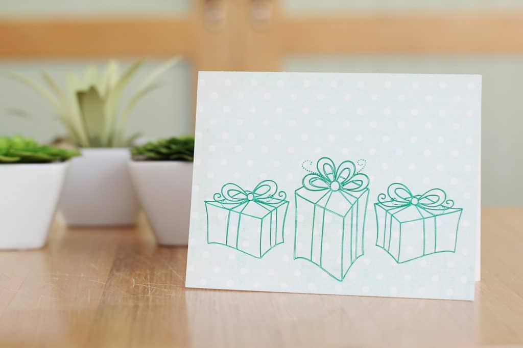 Sketch & Cut Card - Silhouette Sketch Pen Class