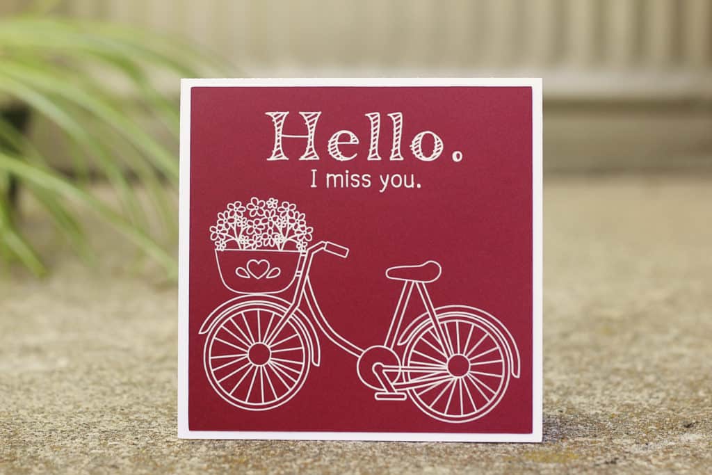 Sketched Hello Card - Silhouette Sketch Pen Class