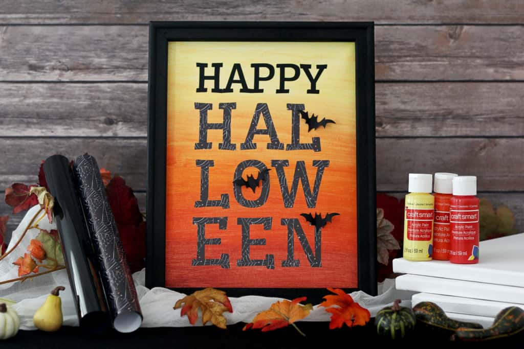 Reverse Canvas Halloween Decor