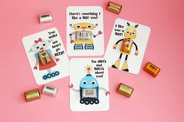 Become a Print & Cut Pro with Handmade Robot Valentines