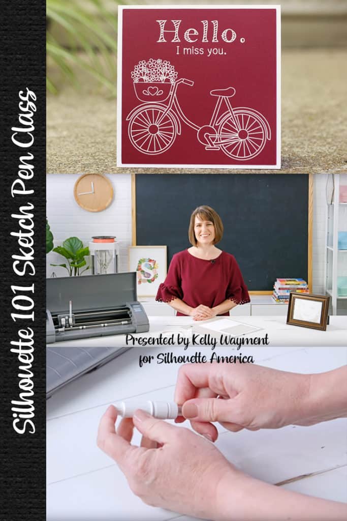 Sketch Pen Class by Kelly Wayment for Silhouette 101